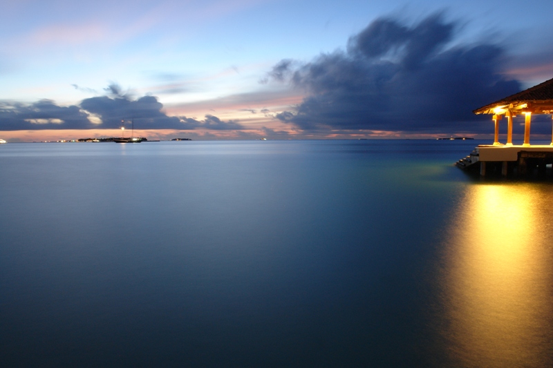   -       (Maldives - sun set - at high exposure)